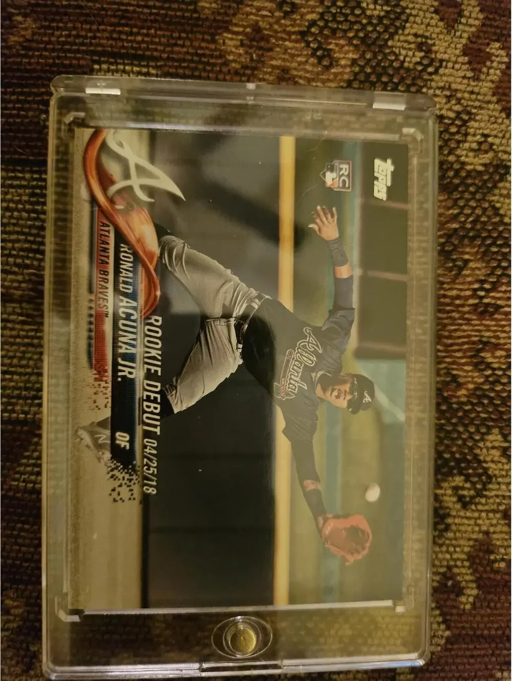 2018 Topps Update - Ronald Acuna Jr. #US252 Rookie Debut Card (RC) RAW Mint - Picture 1 of 2